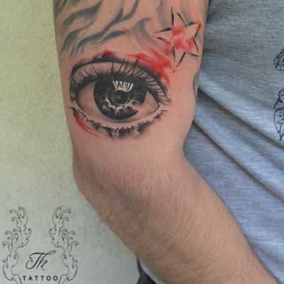 Tatuaj ochi realistic, Tatuaje bucuresti, tatuaje, tatuaje baieti, tatuaj mana, tattoo